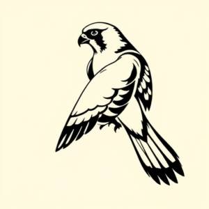 Black Falcon Tattoo
