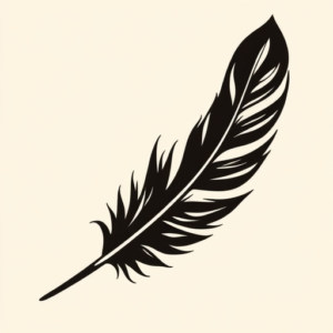 Black Feather Tattoo