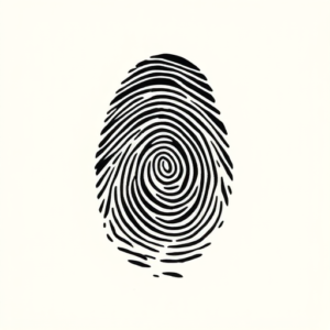 Black Fingerprint Tattoo