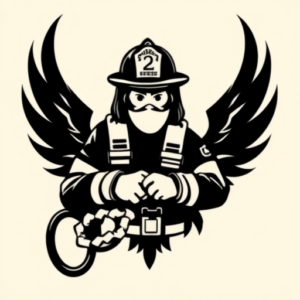 Black Firefighter Tattoo
