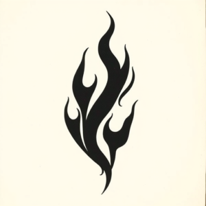 Black Flame Tattoo