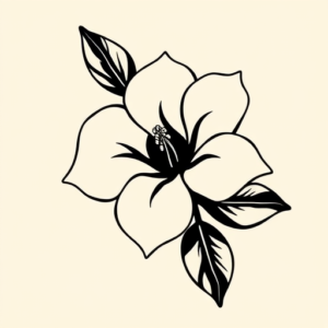 Black Gardenia Tattoo