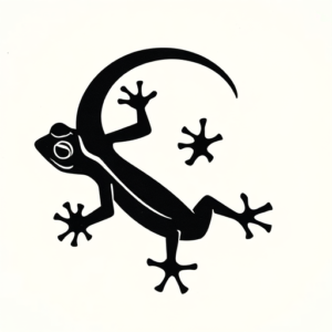 Black Gecko Tattoo