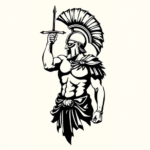 Black Gladiator Tattoo