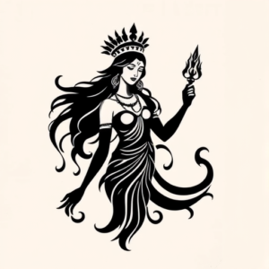 Black Goddess Tattoo