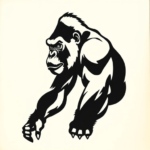 Black Gorilla Tattoo