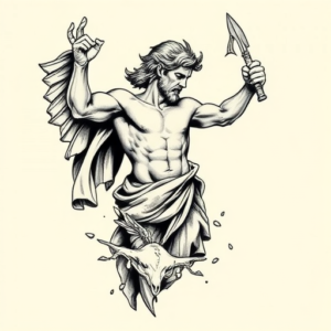 Black & Grey Ink Apollo Tattoo