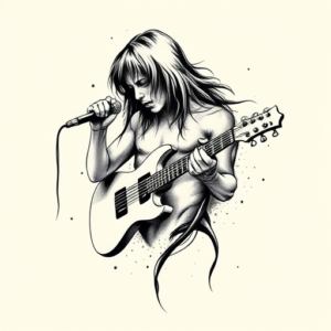 Black & Grey Ink Band Tattoo