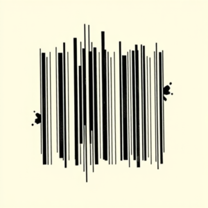 Black & Grey Ink Barcode Tattoo