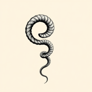 Black & Grey Ink Helix Tattoo