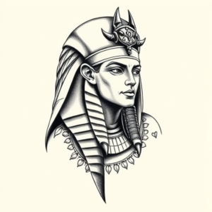 Black & Grey Ink Horus Tattoo