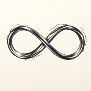 Black & Grey Ink Infinity Tattoo