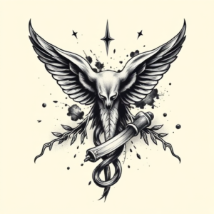 Black & Grey Ink Medical Tattoo