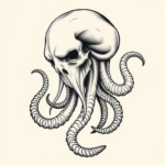 Black & Grey Ink Medusa Tattoo