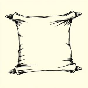 Black & Grey Ink Scroll Tattoo