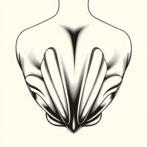 Black & Grey Ink Shellback Tattoo