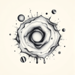 Black & Grey Ink Universe Tattoo