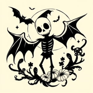 Black Halloween Tattoo