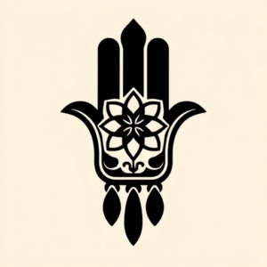 Black Hamsa Tattoo