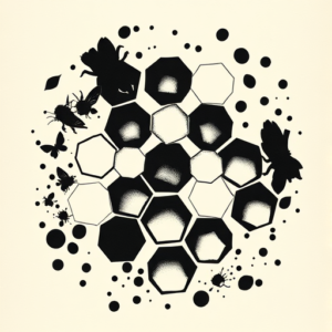 Black Honeycomb Tattoo