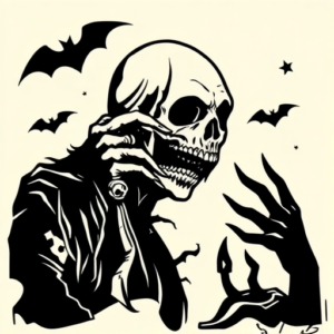 Black Horror Tattoo