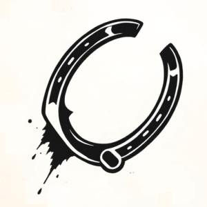 Black Horseshoe Tattoo