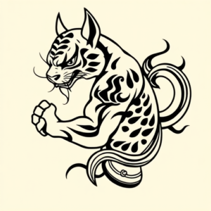 Black Ink Anbu Tattoo