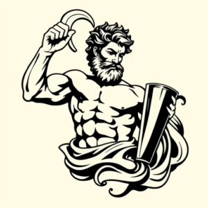 Black Ink Apollo Tattoo