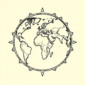 Black Ink Atlas Tattoo