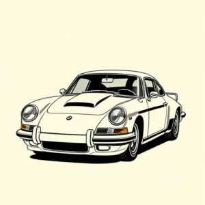 Black Ink Car Tattoo