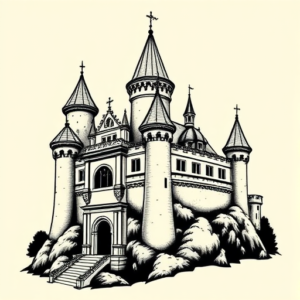 Black Ink Castle Tattoo