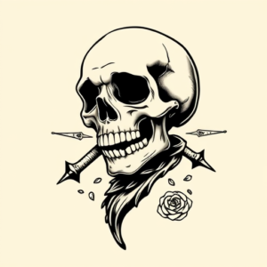 Black Ink Death Tattoo