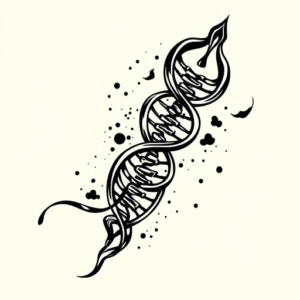 Black Ink Dna Tattoo