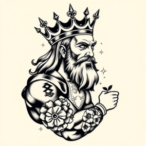 Black Ink King Tattoo