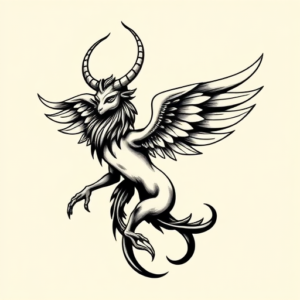 Black Ink Orion Tattoo