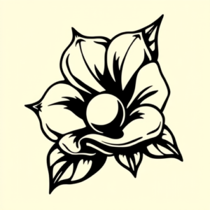 Black Ink Pearl Tattoo