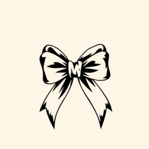 Black Ink Ribbon Tattoo