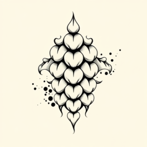 Black Ink Scale Tattoo