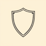 Black Ink Shield Tattoo