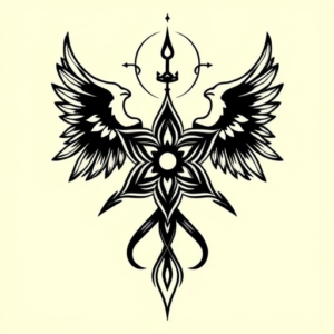 Black Ink Trinity Tattoo