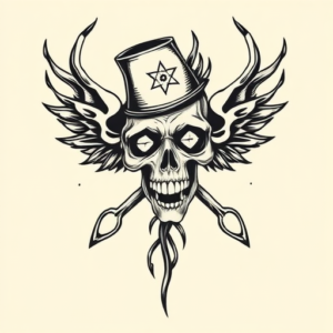 Black Ink Voodoo Tattoo