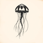 Black Jellyfish Tattoo