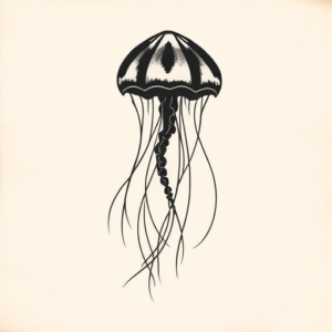 Black Jellyfish Tattoo