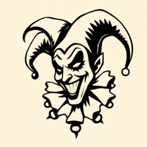 Black Jester Tattoo