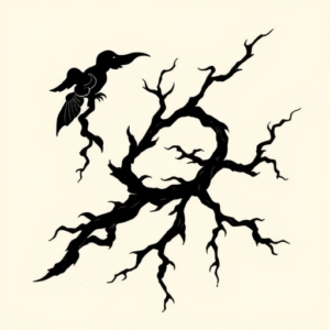 Black Kintsugi Tattoo