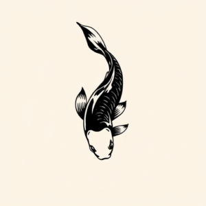 Black Koi Tattoo