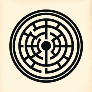 Black Labyrinth Tattoo