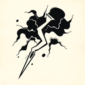 Black Lightning Tattoo