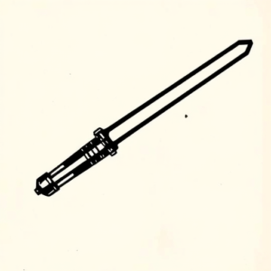 Black Lightsaber Tattoo