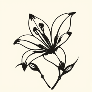 Black Lily Tattoo